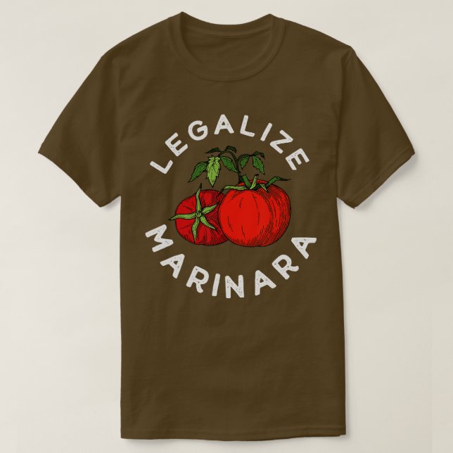  Vår Marinara Tomato Sauce-apparat För manar T Shirt (Design framsida)
