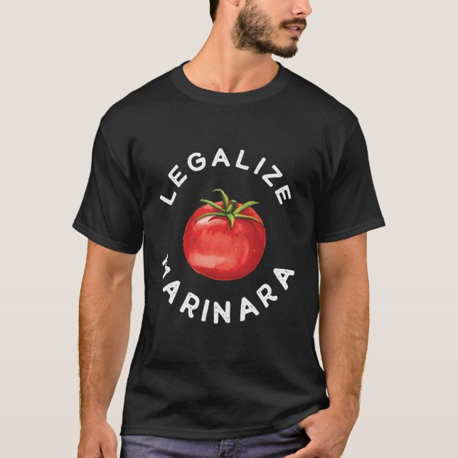  vår Marinara Tomato Sauce för T Shirt (Framsida)