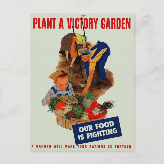 Vår mat kämpar vykort (Framsida)