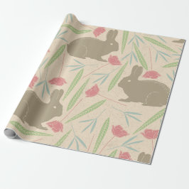 Vår Meadow Bunny Wrapping Papper Presentpapper