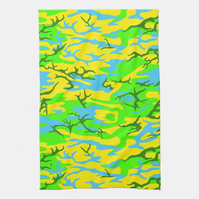 Vår Meadow Camo Kökshandduk (Vertikal)