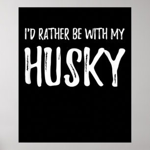 Var med min himmel Rolig hund gåva Poster
