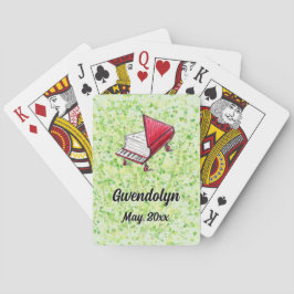 Vår Melody Limecream Spelkort Anpassade