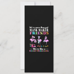 Var mer än bara Mask Maker-vänner Flamingo Inbjudningar