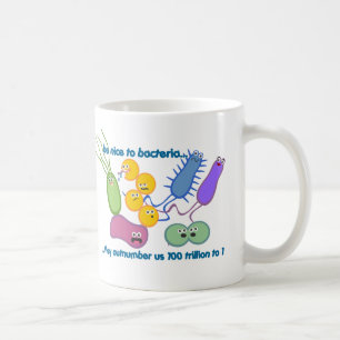 Var mer trevlig till bakterier kaffemugg