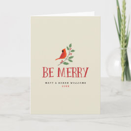 Var Merry Cardinal-jul Helgkort
