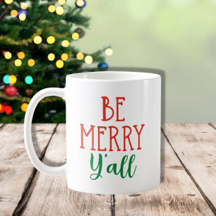 Var Merry Y'all Lundny Södra Julen Kaffemugg