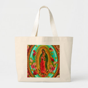 Vår mexikanska Dam Guadalupe Saint Virgin Mary Jumbo Tygkasse