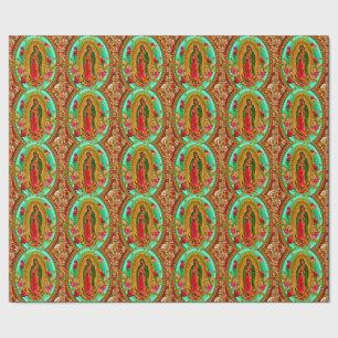 Vår mexikanska Dam Guadalupe Saint Virgin Mary Presentpapper