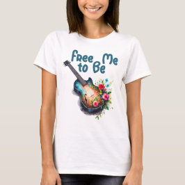 Var mig Blommigt Guitar T Shirt