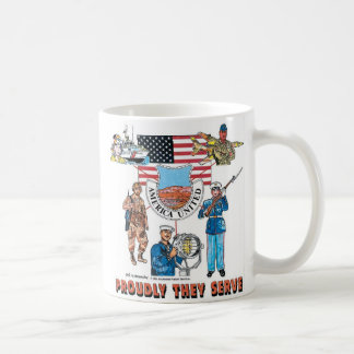 vår militär kaffemugg