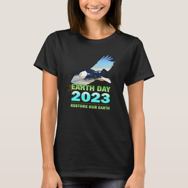 Var miljövänlig för jorddagen 2023 t shirt (Framsida)
