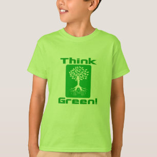 Var miljövänlig   Tänk gröna T-Shirts