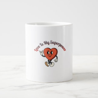 Var Min 2026 – Retro Valentine Kärlekstypografi Jumbo Mugg