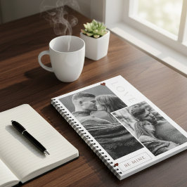 Var min Alla hjärtans dag Ett foto Kärlek Anteckningsbok