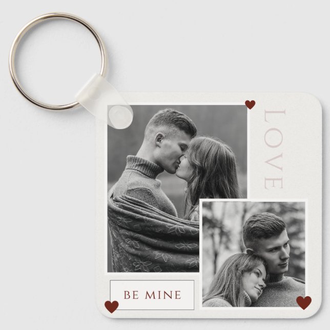 Var min Alla hjärtans dag Ett foto Kärlek Nyckelring (Framsida)
