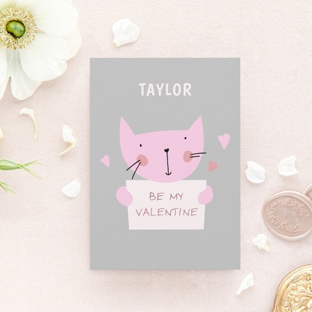 Var min Alla hjärtans dags katt Julkort (Skapare uppladdad)