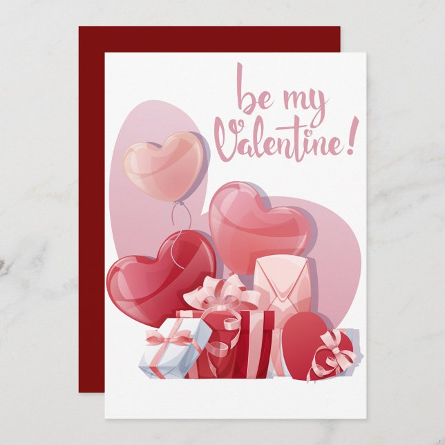 Var Min Alla Hjärtans Dags Platta Semesterkort Julkort (Be My Valentine Holiday Card!)