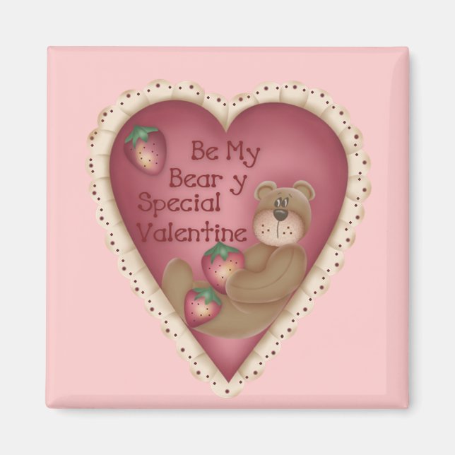 Var min beary Speciella Valentine Magnet (Framsidan)