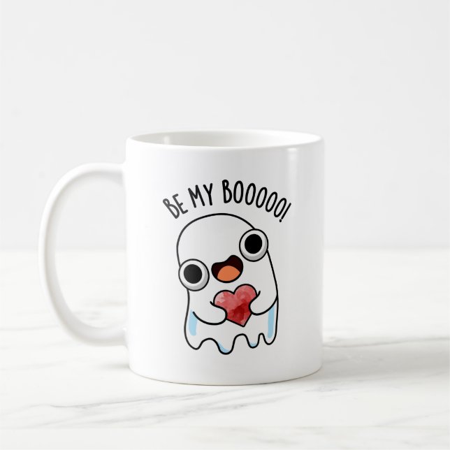 Var min Boo Funny Ghost Pun Kaffemugg (Vänster)