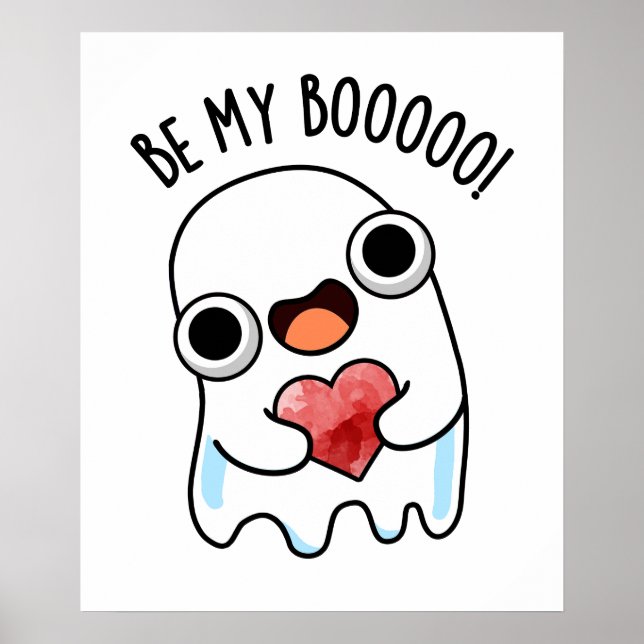 Var min Boo Funny Ghost Pun Poster (Framsidan)
