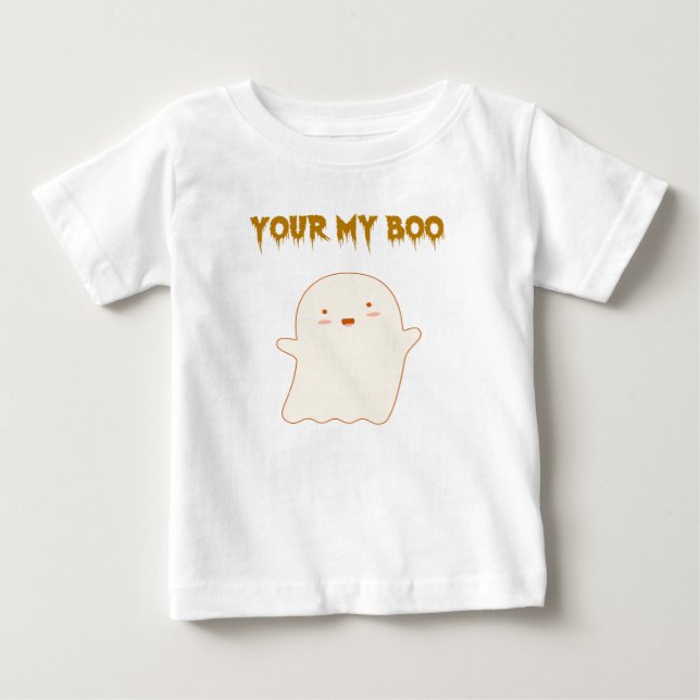 Var min Boo Halloween Ghost T Shirt (Framsida)