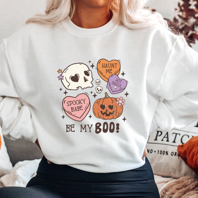 Var min Boo Halloween Sweatshirt T Shirt (Skapare uppladdad)