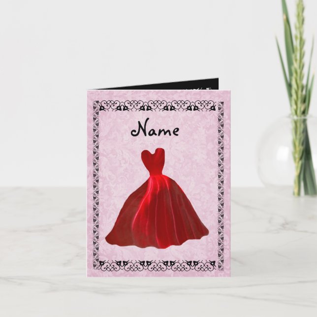 Var min Brådskande inbjudan RED Velvet Gown 2 (Framsida)