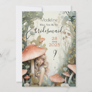 Var min Bridesmaid Fairy's Secret Haven Inbjudningar