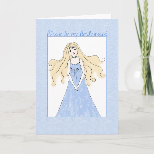 Var min Bridesmaid Inbjudan (Framsida)