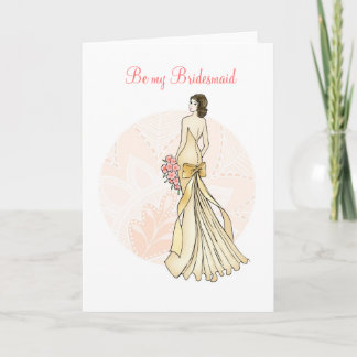 Var min Bridesmaid Inbjudan