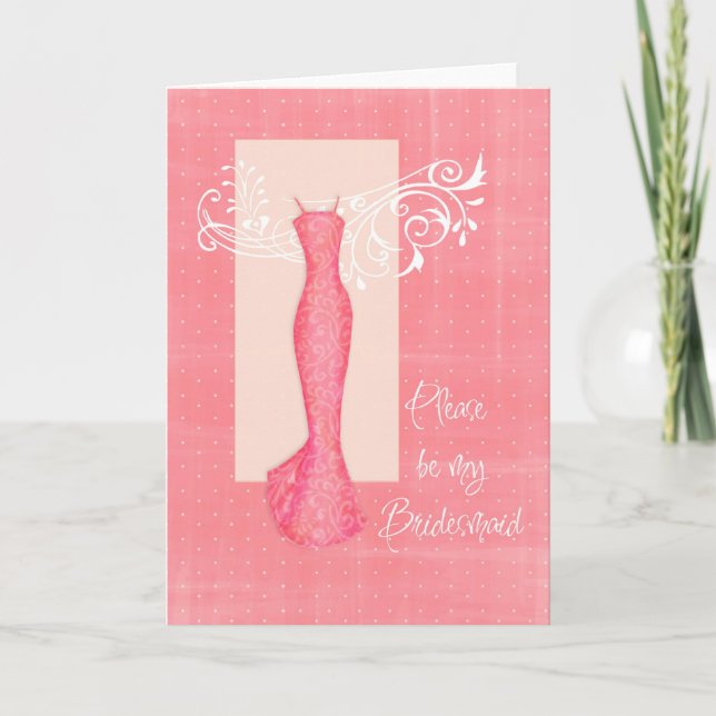 Var min Bridesmaid Inbjudan (Framsida)