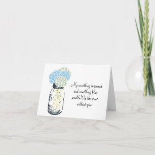 Var min Bridesmaid - Mason Burk Hydrangea Flowers Inbjudan