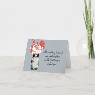 Var min Bridesmaid - Mason Burk och Wildblommor Inbjudan