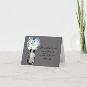Var min Bridesmaid - Mason Burk och Wildblommor Inbjudan