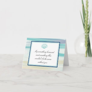 Var min bridesmaid Ocean Watercolor & Snäcka Inbjudan