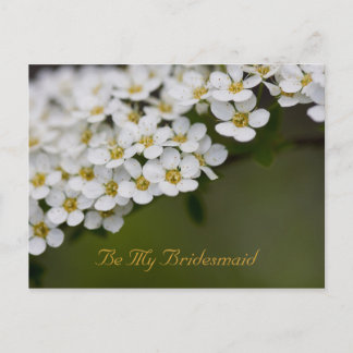 Var min Bridesmaid Postcard Spiraea Vykort