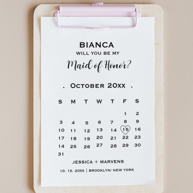 Var min bröllopshjältinna icke-foto kalenderförsla inbjudningar (Skapare uppladdad)