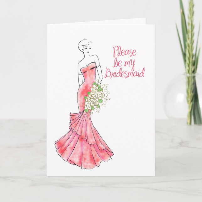 var min brudtärna inbjudan (Framsida)