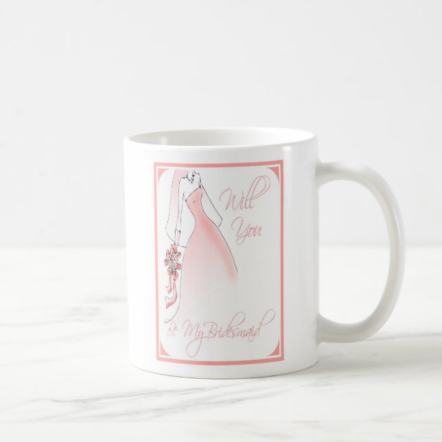 Var min brudtärnainbjudanmugg kaffemugg (Höger)