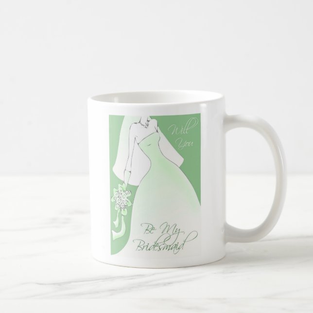 Var min brudtärnainbjudanmugg kaffemugg (Höger)