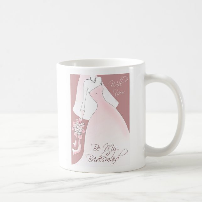 Var min brudtärnainbjudanmugg kaffemugg (Höger)
