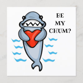 Var min Chum Valentine Shark Inbjudningar