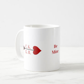 Var Min! Cupidpil Initialer Kaffe Kopp Mugg