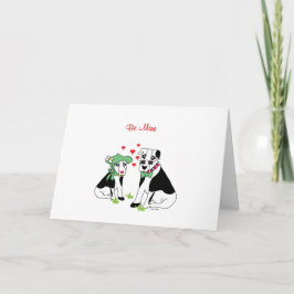 Var min - Cute Hundar Kärlek Helgkort