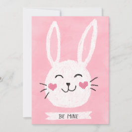 Var min Cute Rabbit Hearts St. Alla hjärtans dag Julkort