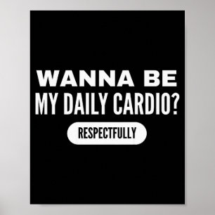 Var Min Dagliga Konditionsträning Rolig Gym Affisc Poster