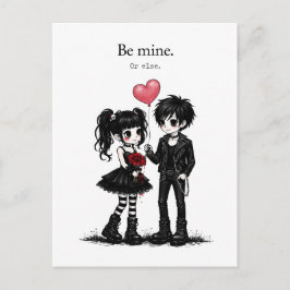 Var Min Eller Så... Goth Valentine Postkort Vykort