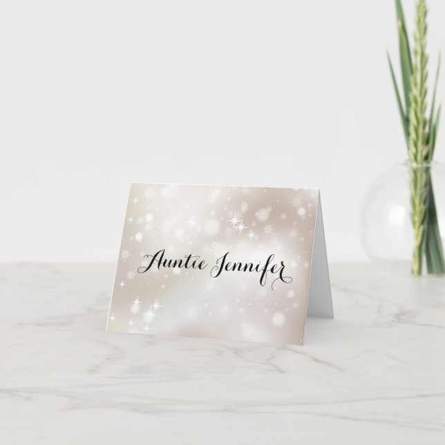 Var min Godmor Frieri på Guld Stars Baptism Inbjudan (Framsida)