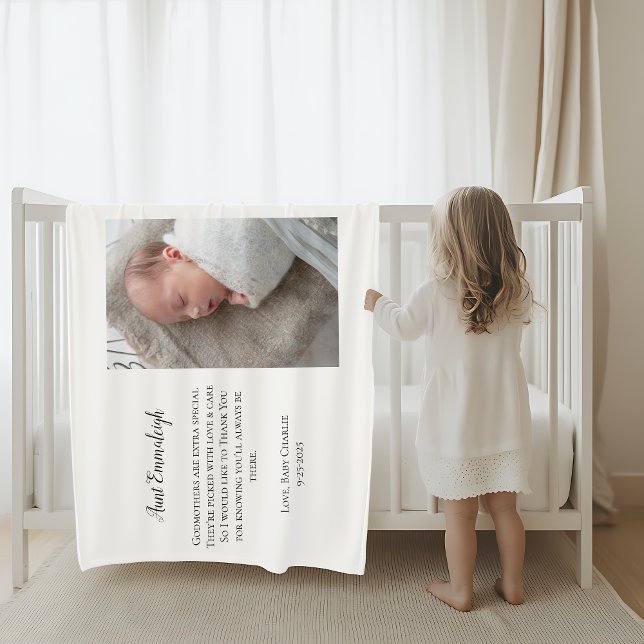 Var min Godmor Tack Photo Fleecefilt (Skapare uppladdad)